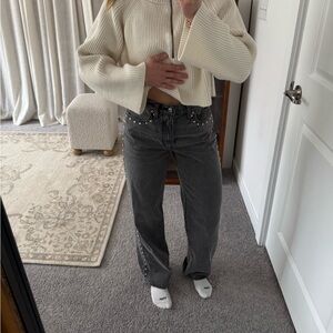 Abercrombie & Fitch Gray Straight Leg Jeans